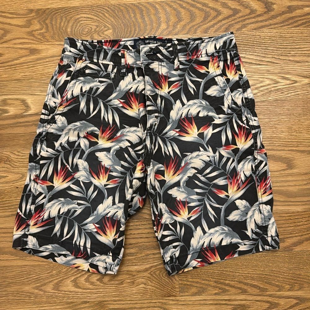 Hawaiian Print Shorts